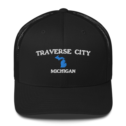 'Traverse City Michigan' Trucker Hat (w/ Michigan Outline)