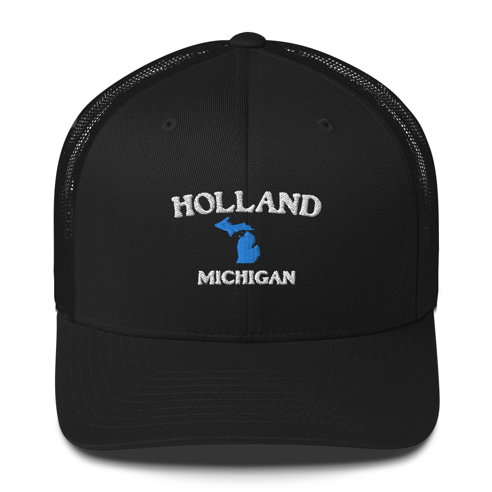 'Holland Michigan' Trucker Hat (w/ Michigan Outline)