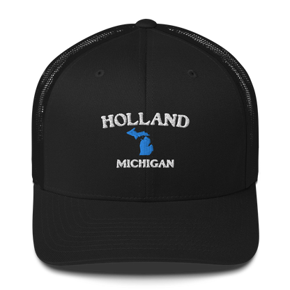 'Holland Michigan' Trucker Hat (w/ Michigan Outline)