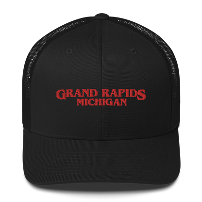 'Grand Rapids Michigan' Trucker Hat (1980s Drama Parody)