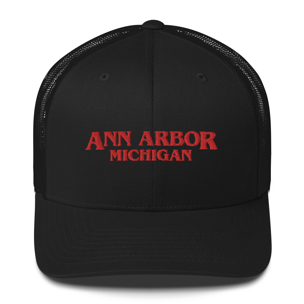 'Ann Arbor Michigan' Trucker Hat (1980s Drama Parody)