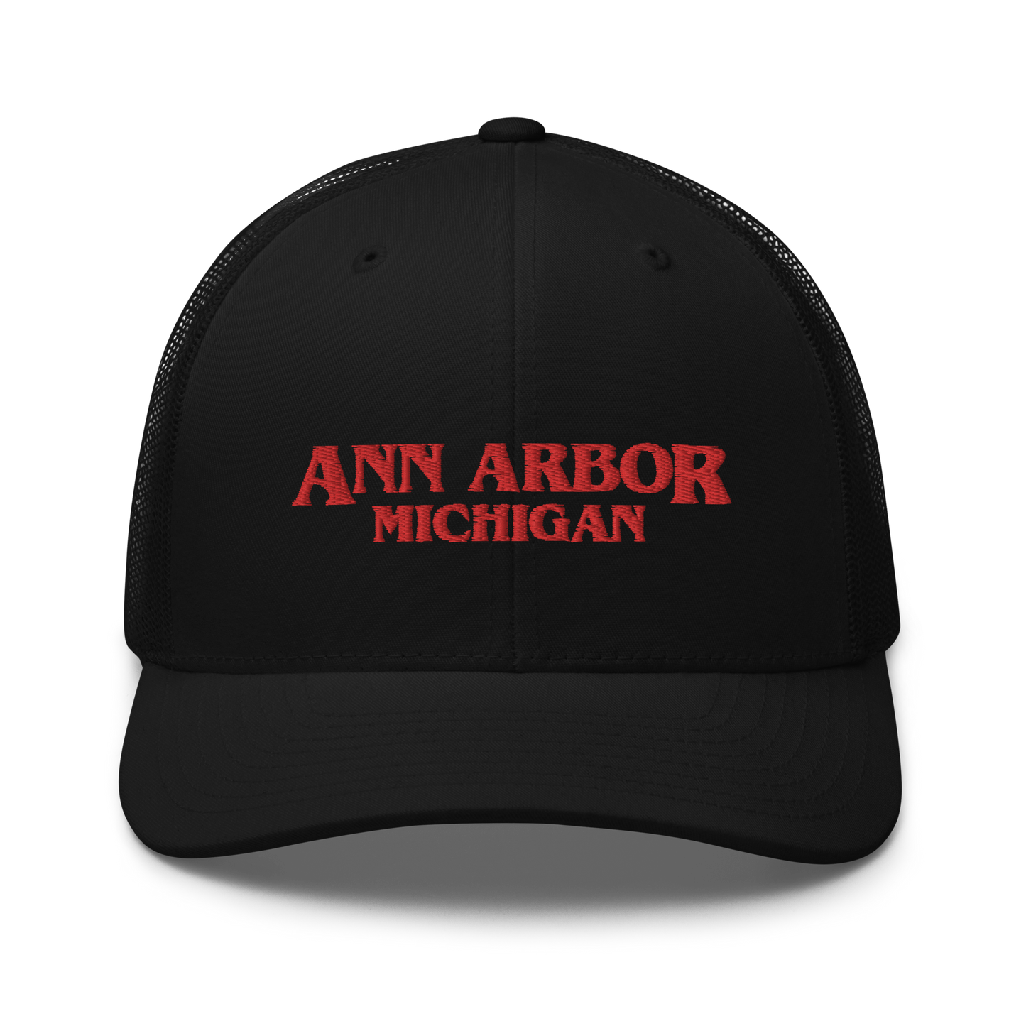 'Ann Arbor Michigan' Trucker Hat (1980s Drama Parody)