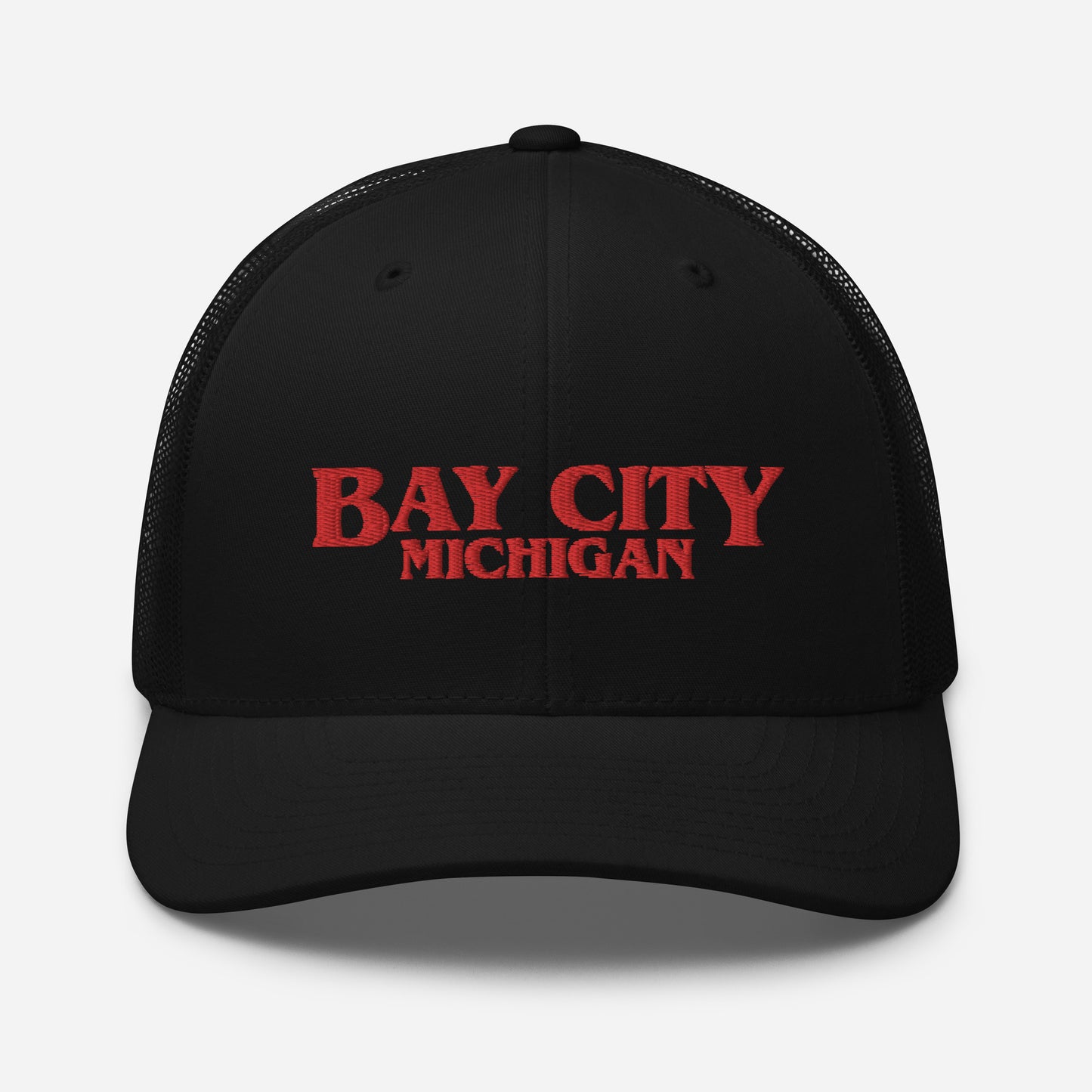 'Bay City Michigan' Trucker Hat (1980s Drama Parody)