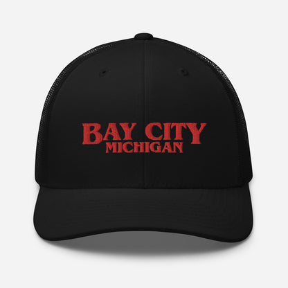 'Bay City Michigan' Trucker Hat (1980s Drama Parody)