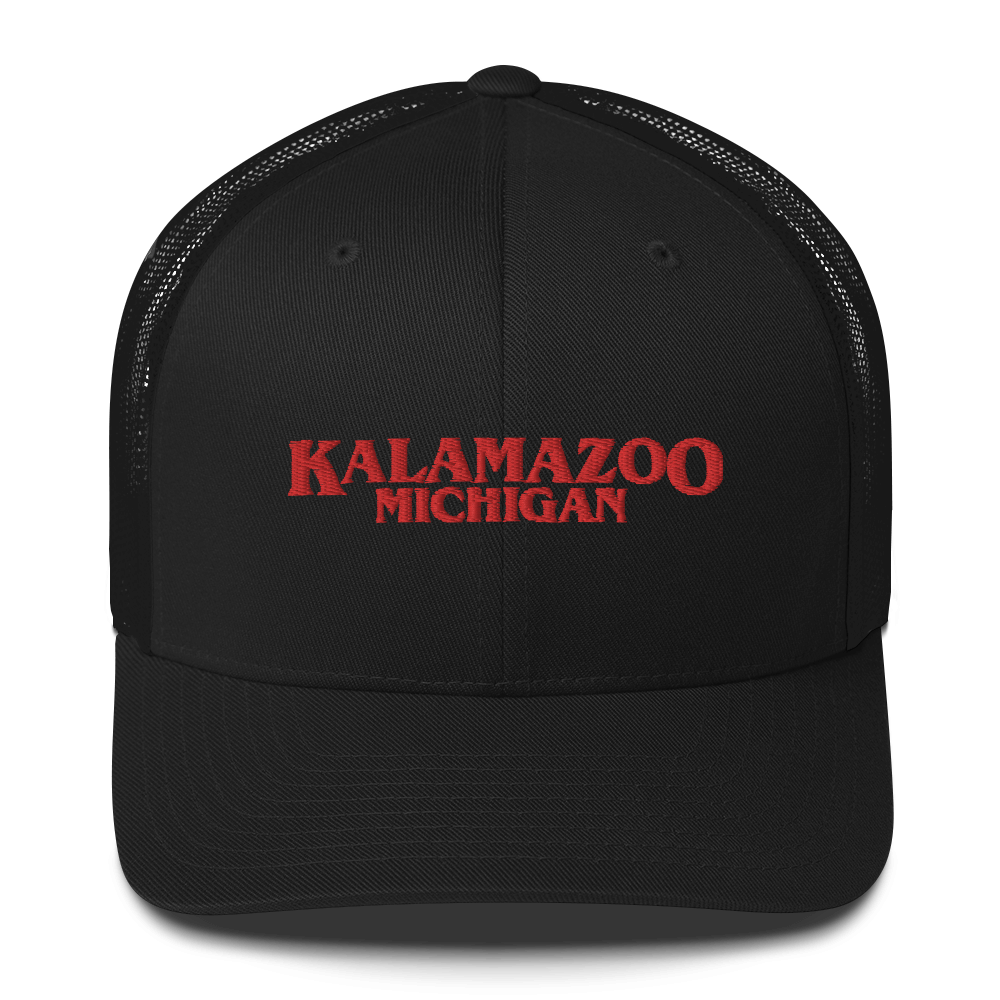 'Kalamazoo Michigan' Trucker Hat (1980s Drama Parody)