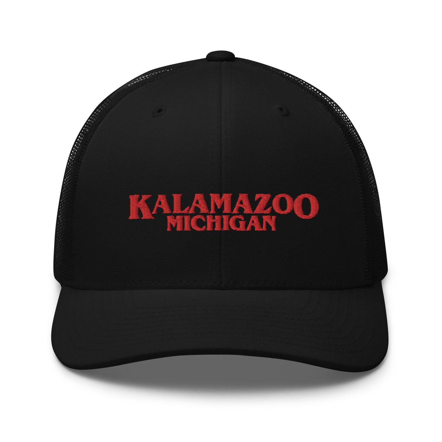 'Kalamazoo Michigan' Trucker Hat (1980s Drama Parody)