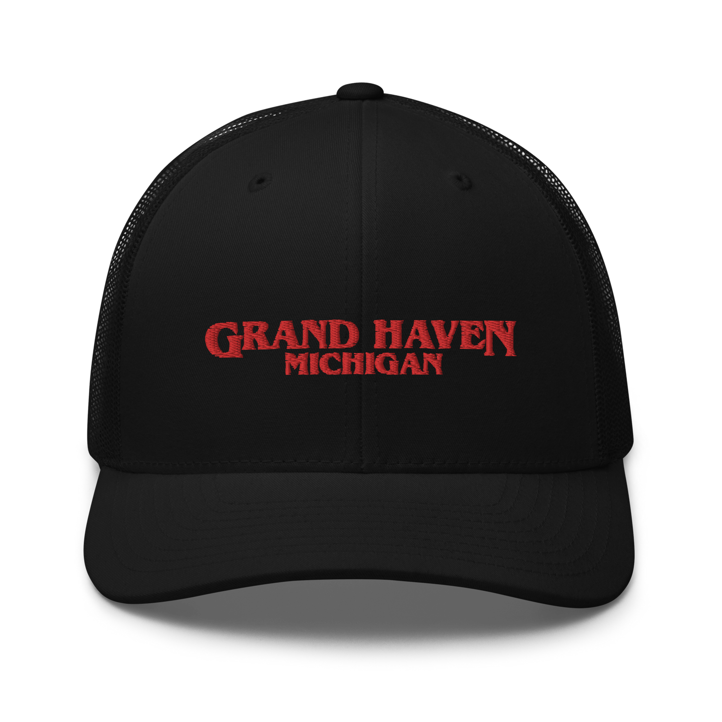 'Grand Haven Michigan' Trucker Hat (1980s Drama Parody)