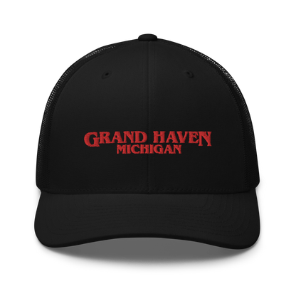 'Grand Haven Michigan' Trucker Hat (1980s Drama Parody)