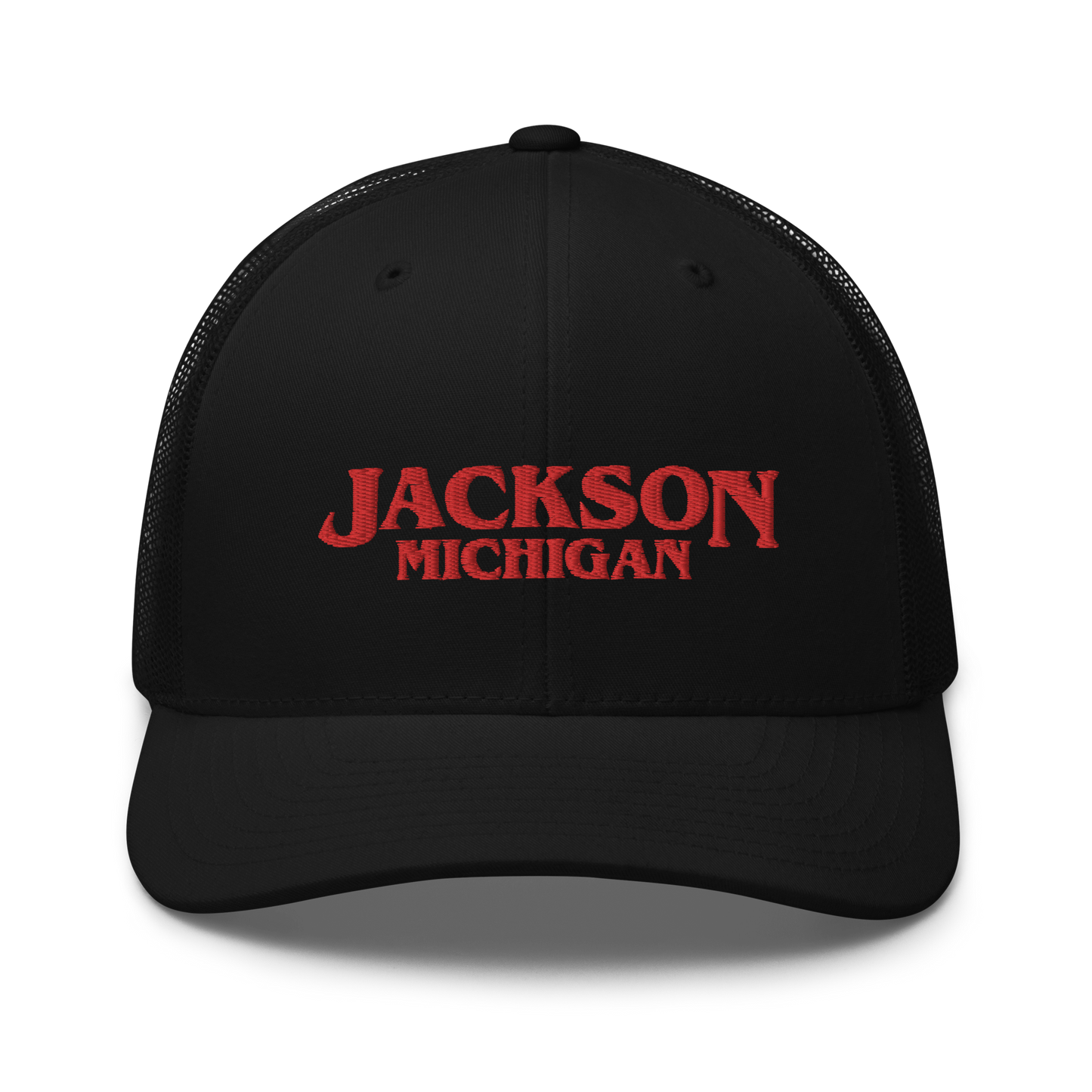 'Jackson Michigan' Trucker Hat (1980s Drama Parody)