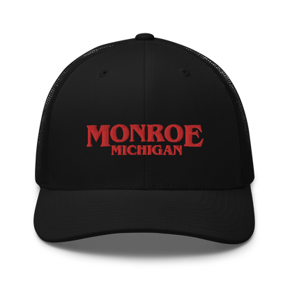 'Monroe Michigan' Trucker Hat (1980s Drama Parody)