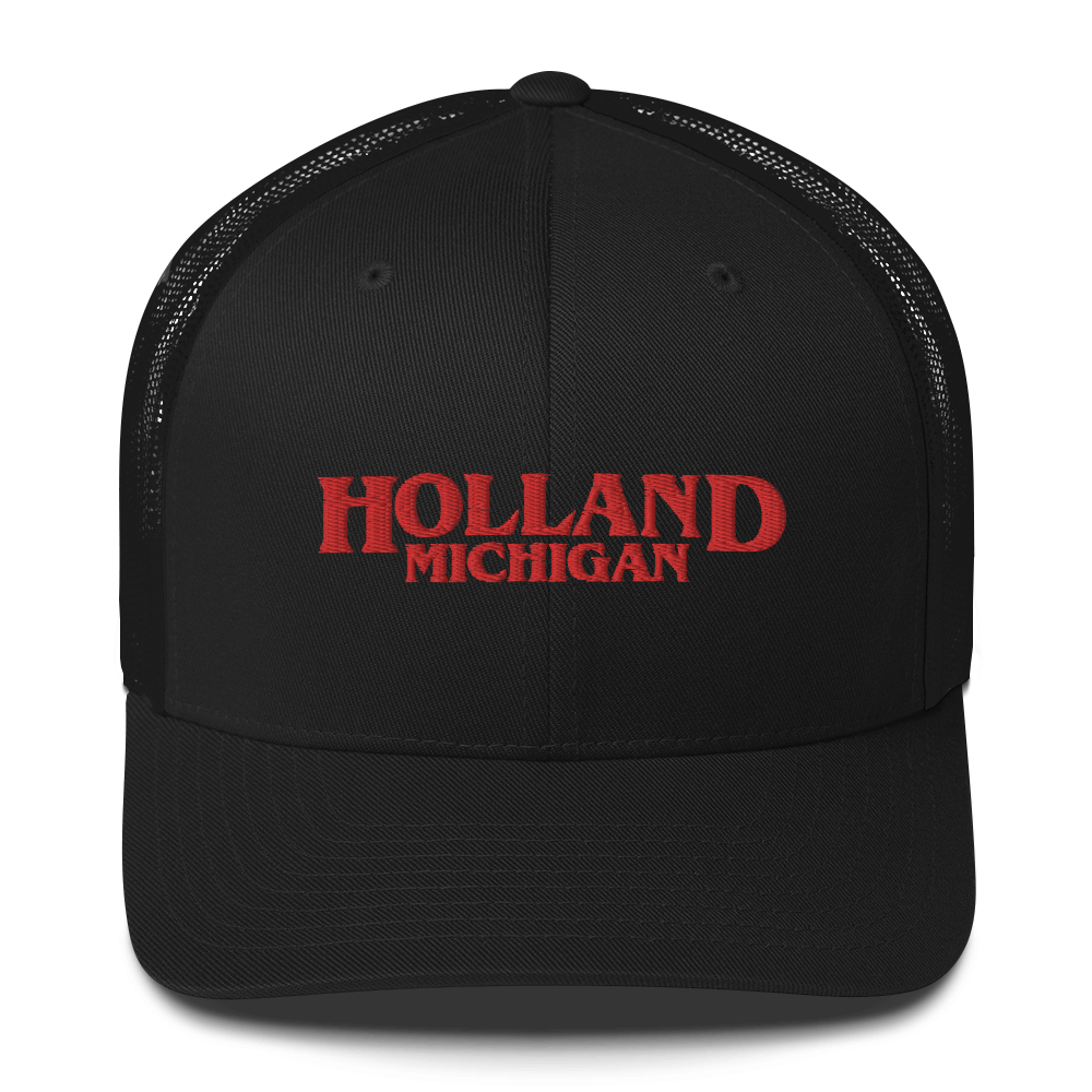 'Holland Michigan' Trucker Hat (1980s Drama Parody)