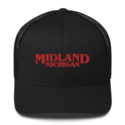 'Midland Michigan' Trucker Hat (1980s Drama Parody)