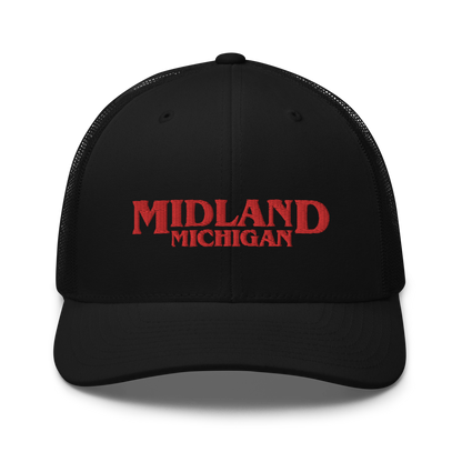 'Midland Michigan' Trucker Hat (1980s Drama Parody)