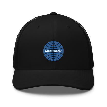 'Michigan' Trucker Hat (Retro Airline Parody)