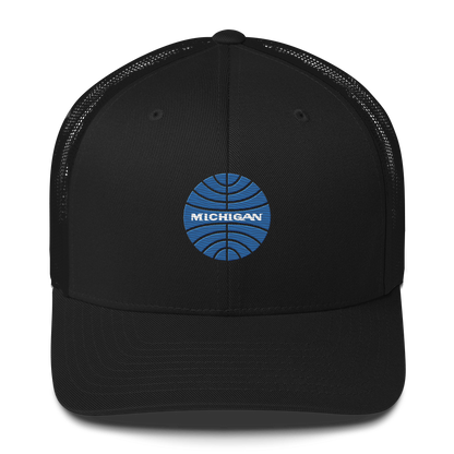 'Michigan' Trucker Hat (Retro Airline Parody)