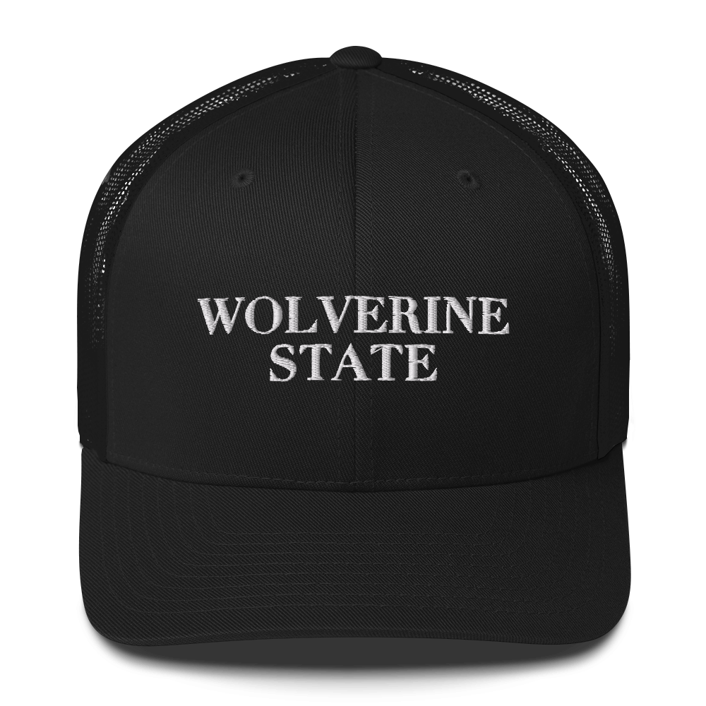 Michigan 'Wolverine State' Trucker Hat (Didone Font)