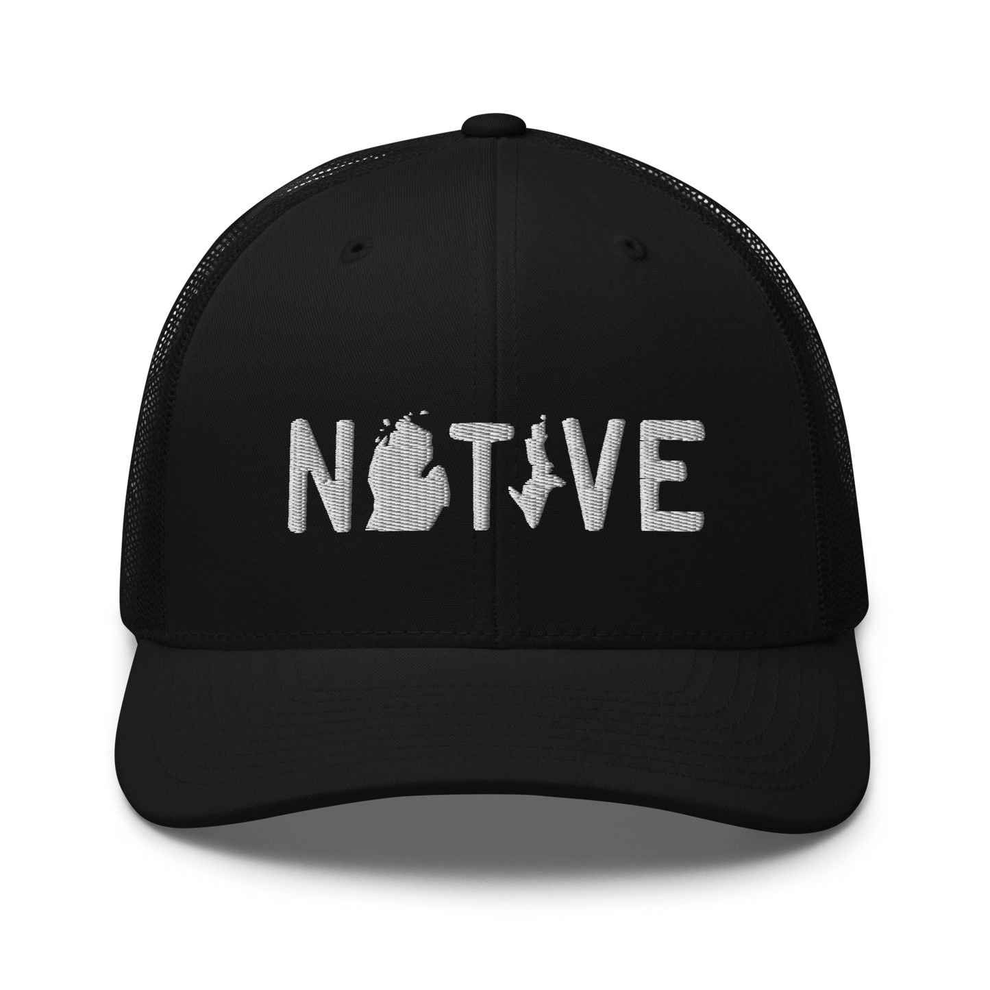 Michigan 'Native' Trucker Hat (Licence Plate Font)