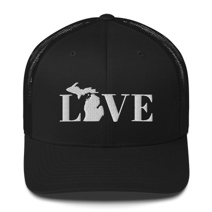 Michigan 'Love' Trucker Hat (Didone Font)