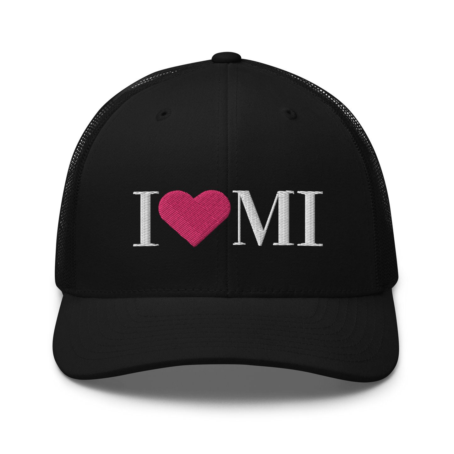 Michigan 'I ❤️ MI' Trucker Hat (Didone Font)