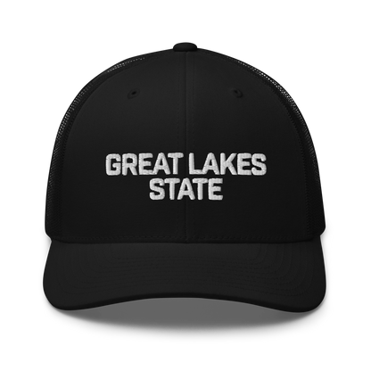 Michigan 'Great Lakes State' Trucker Hat (Maritime Font)