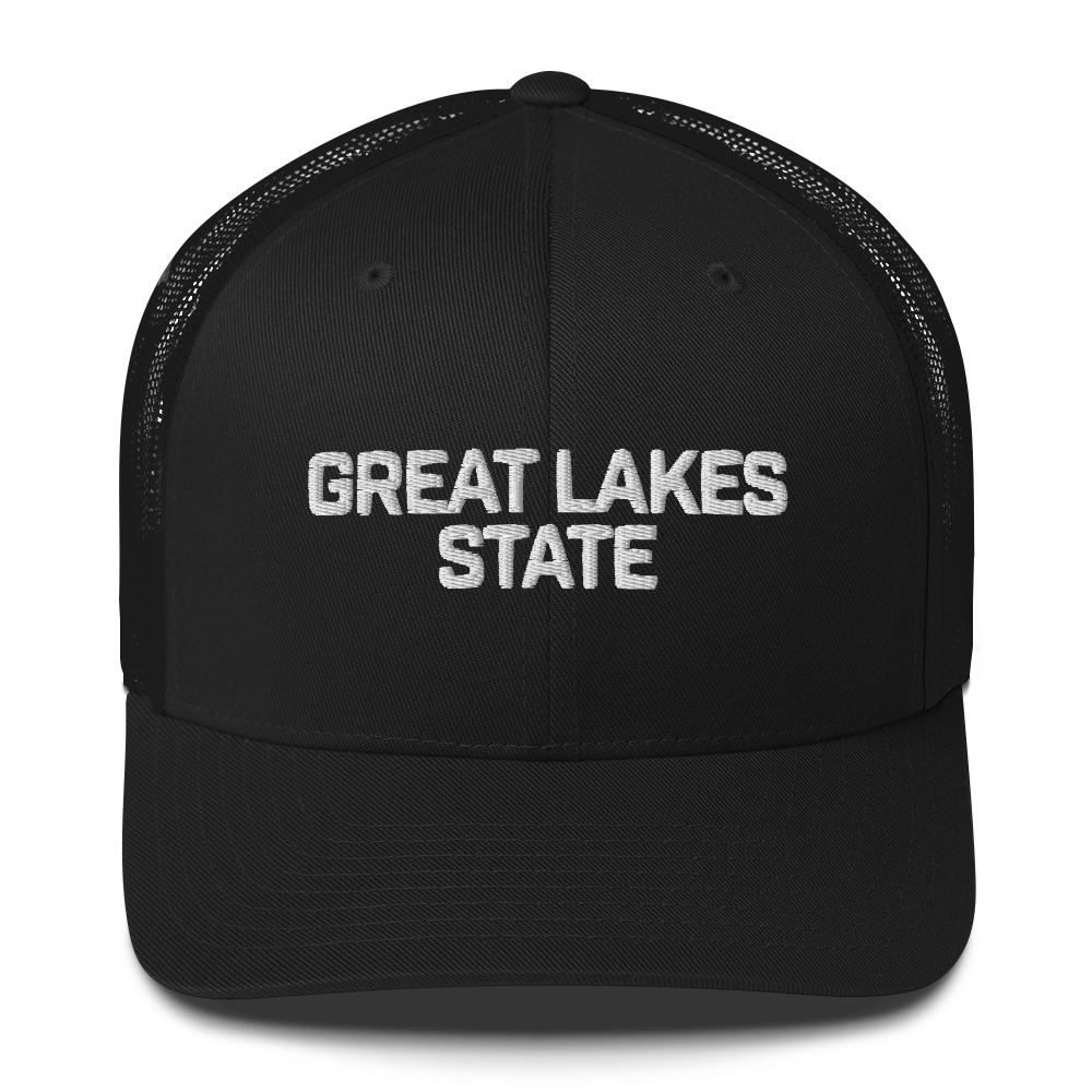 Michigan 'Great Lakes State' Trucker Hat (Maritime Font)