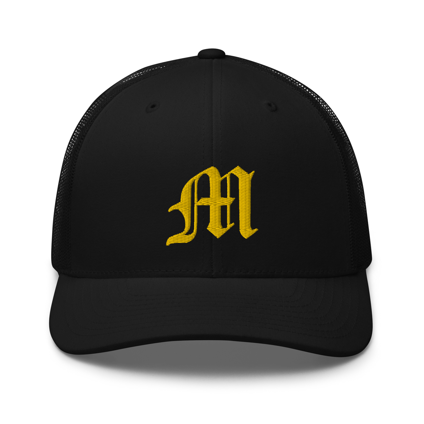 Michigan 'Old English M' Trucker Hat | Gold Embroidery