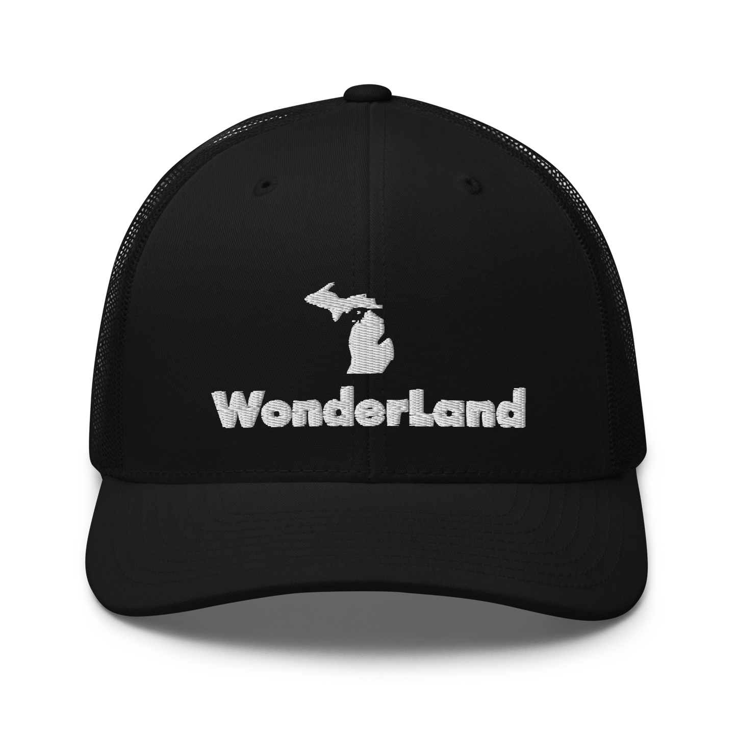 Michigan 'Wonderland' Trucker Hat (Geometric Sans Font)