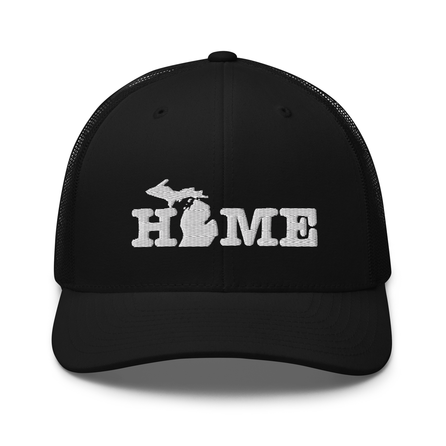 Michigan 'Home' Trucker Hat (Typewriter Font)