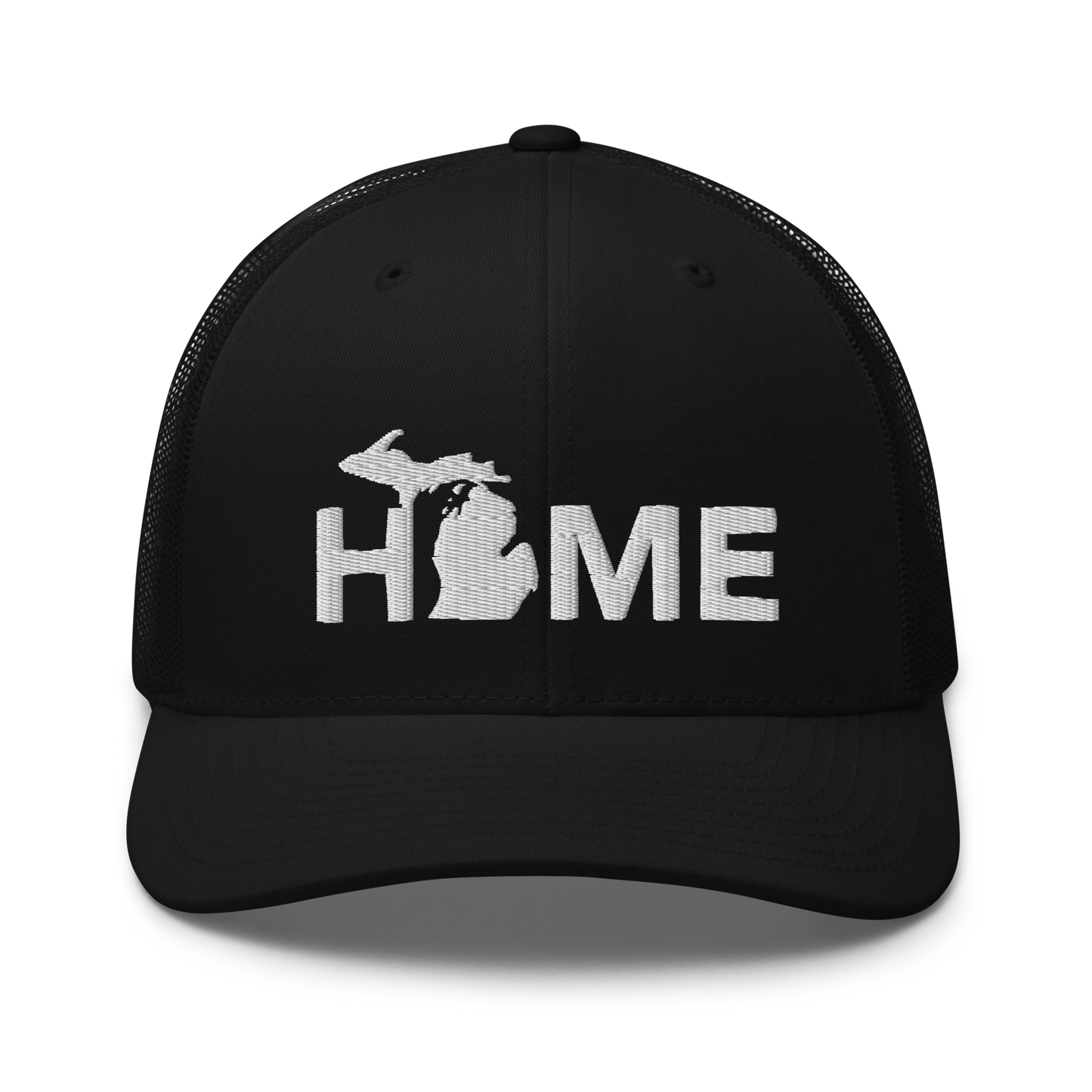 Michigan 'Home' Trucker Hat (Geometric Sans Font)