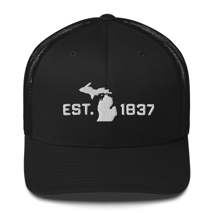 Michigan 'EST 1837' Trucker Hat (Athletic Font)