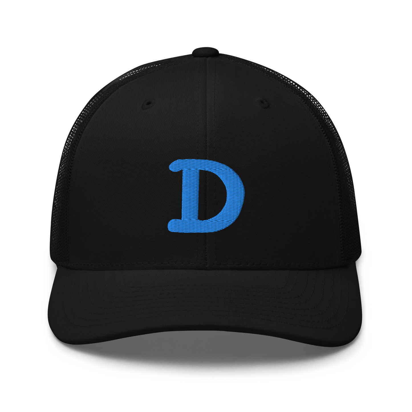 Detroit 'Old French D' Trucker Hat | Azure Embroidery