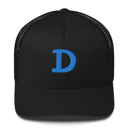 Detroit 'Old French D' Trucker Hat | Azure Embroidery