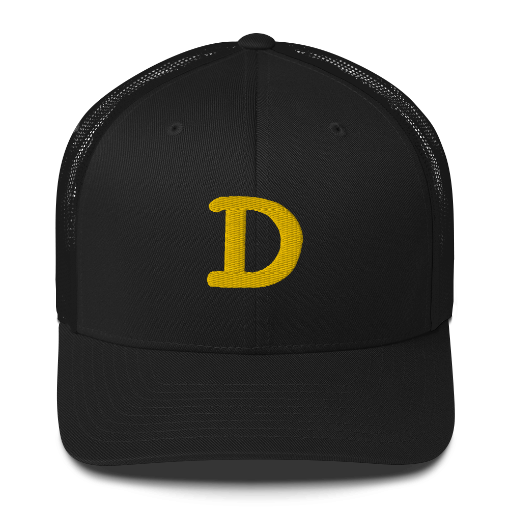 Detroit 'Old French D' Trucker Hat | Gold Embroidery