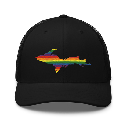 Michigan Upper Peninsula Trucker Hat (Pride Edition)