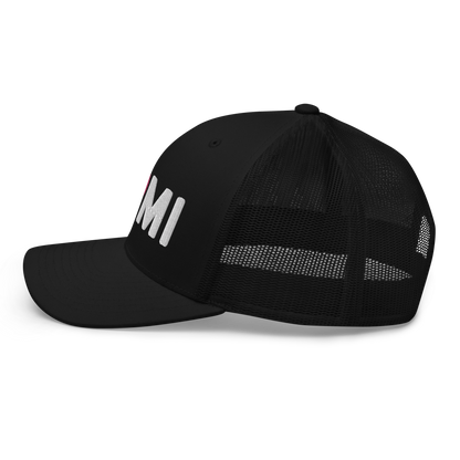 Michigan 'I ❤️ MI' Trucker Hat (Rounded Swiss Font)