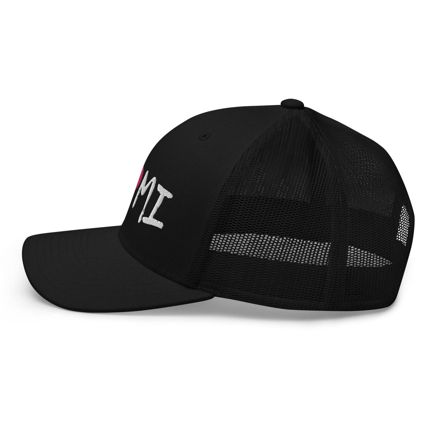 Michigan 'I ❤️ MI' Trucker Hat (Brush Font)