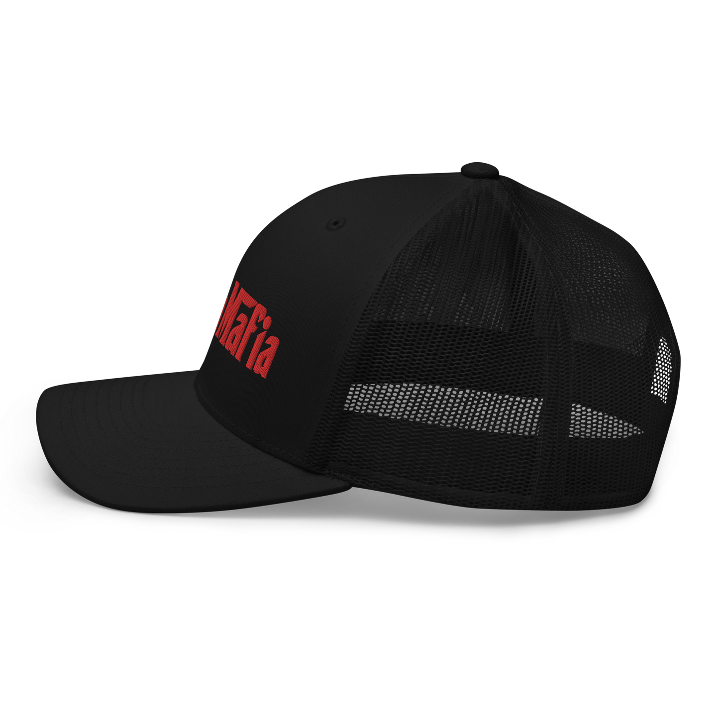 Michigan 'MittenMafia' Trucker Hat (Gangster Font) | Red Embroidery