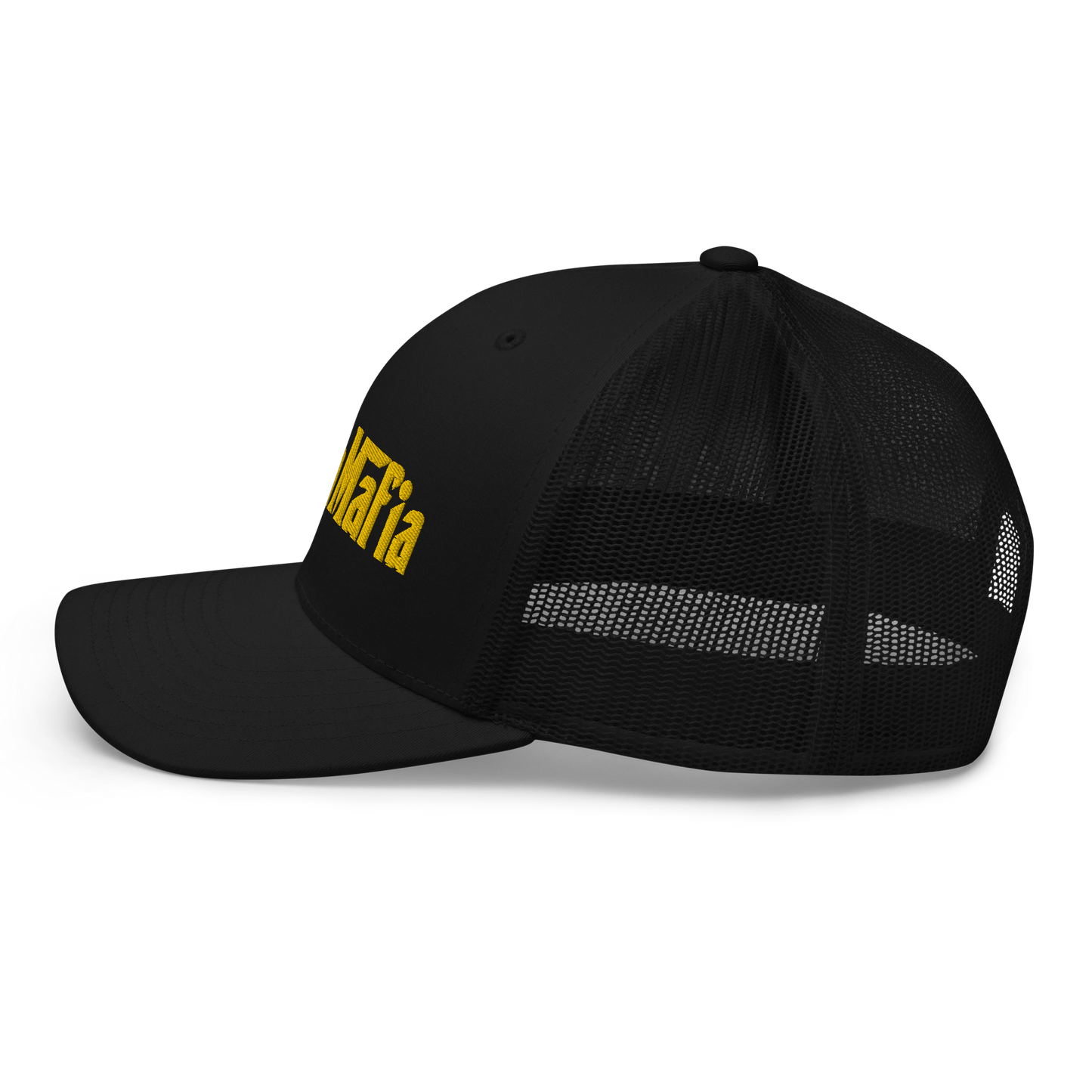 Michigan 'MittenMafia' Trucker Hat (Gangster Font) | Gold Embroidery