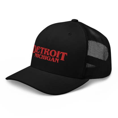 'Detroit Michigan' Trucker Hat (1980s Drama Parody)