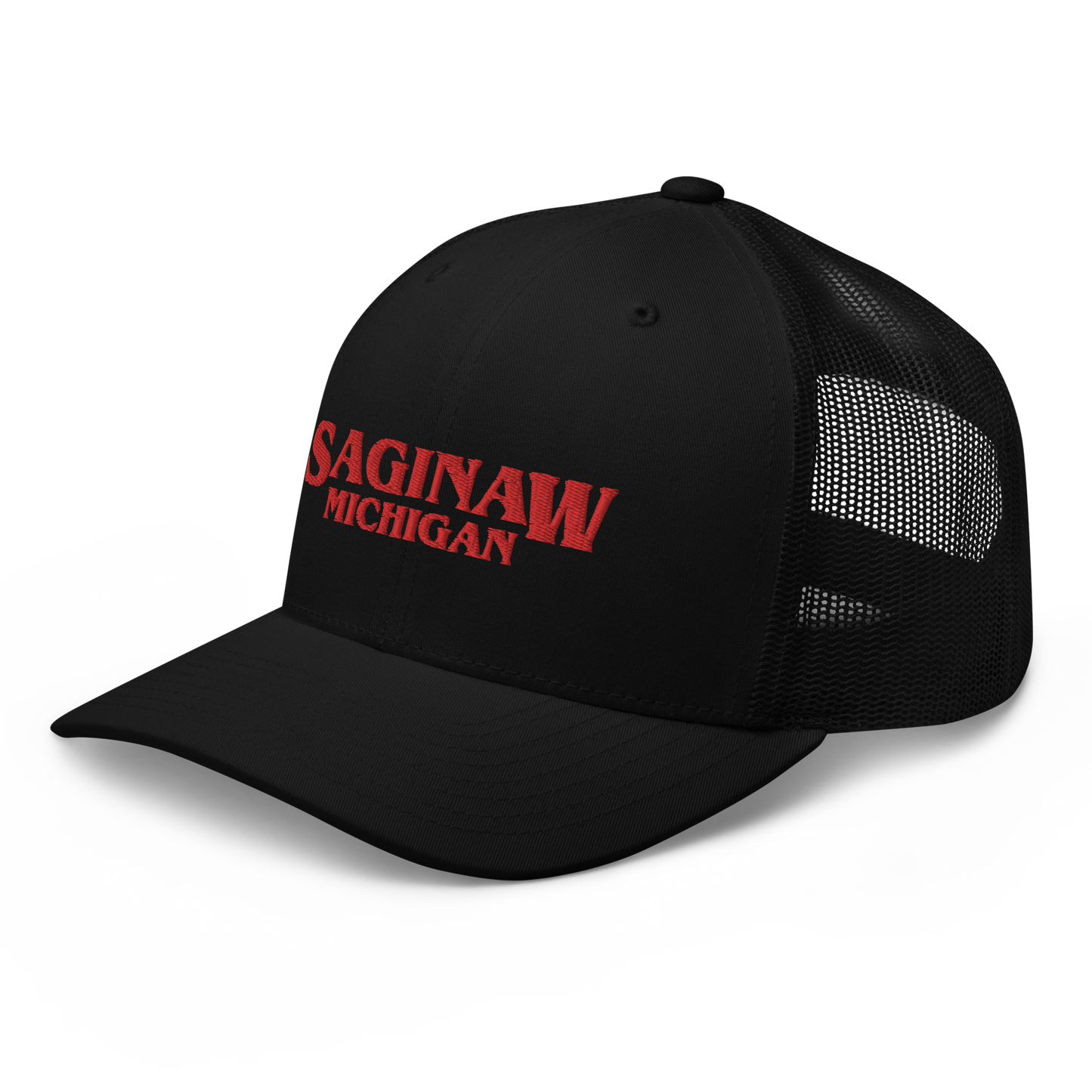 'Saginaw Michigan' Trucker Hat (1980s Drama Parody)