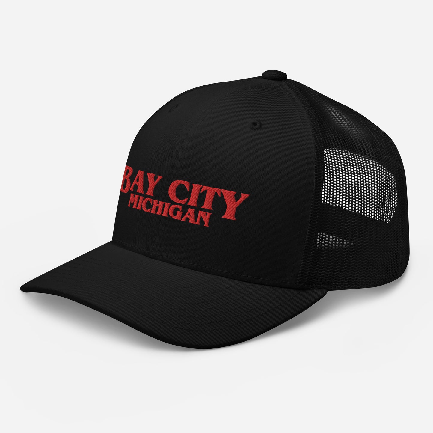 'Bay City Michigan' Trucker Hat (1980s Drama Parody)