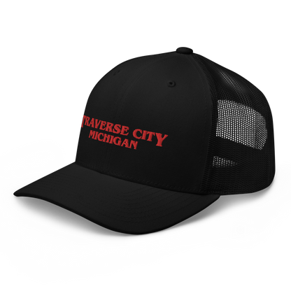 'Traverse City Michigan' Trucker Hat (1980s Drama Parody)