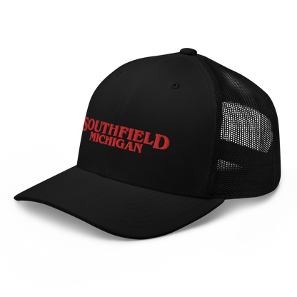 'Southfield Michigan' Trucker Hat (1980s Drama Parody)