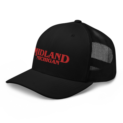 'Midland Michigan' Trucker Hat (1980s Drama Parody)