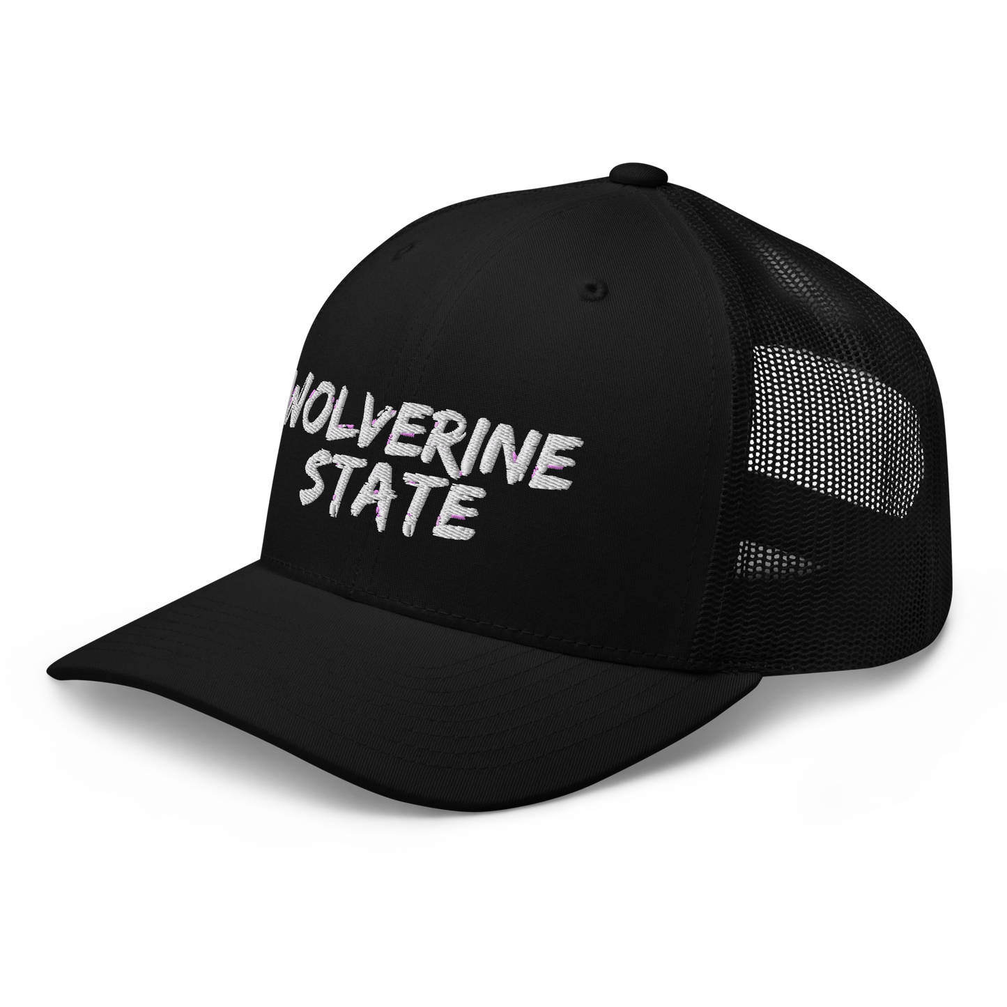 Michigan 'Wolverine State' Trucker Hat (Angry Brush Font)