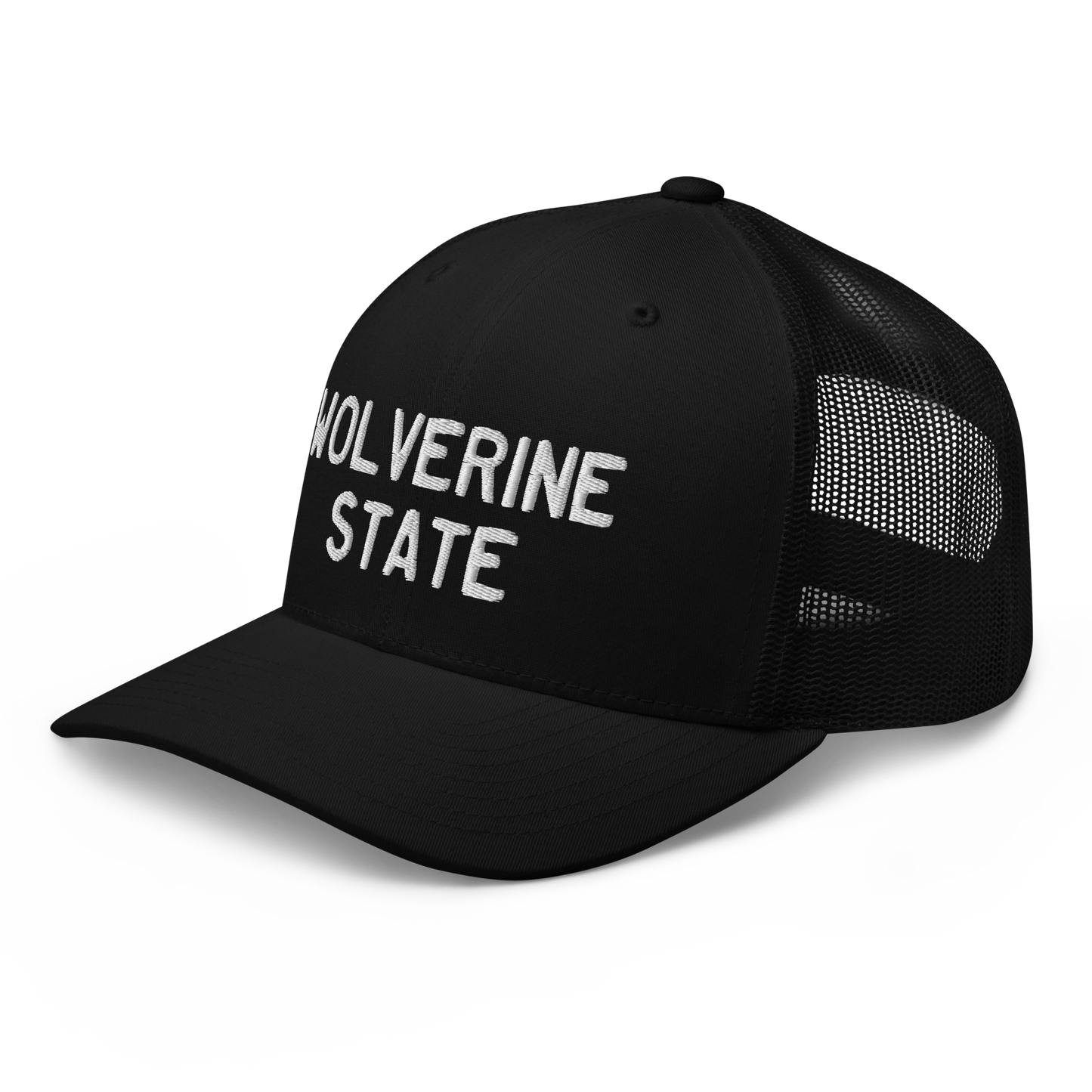 Michigan 'Wolverine State' Trucker Hat (Licence Plate Font)