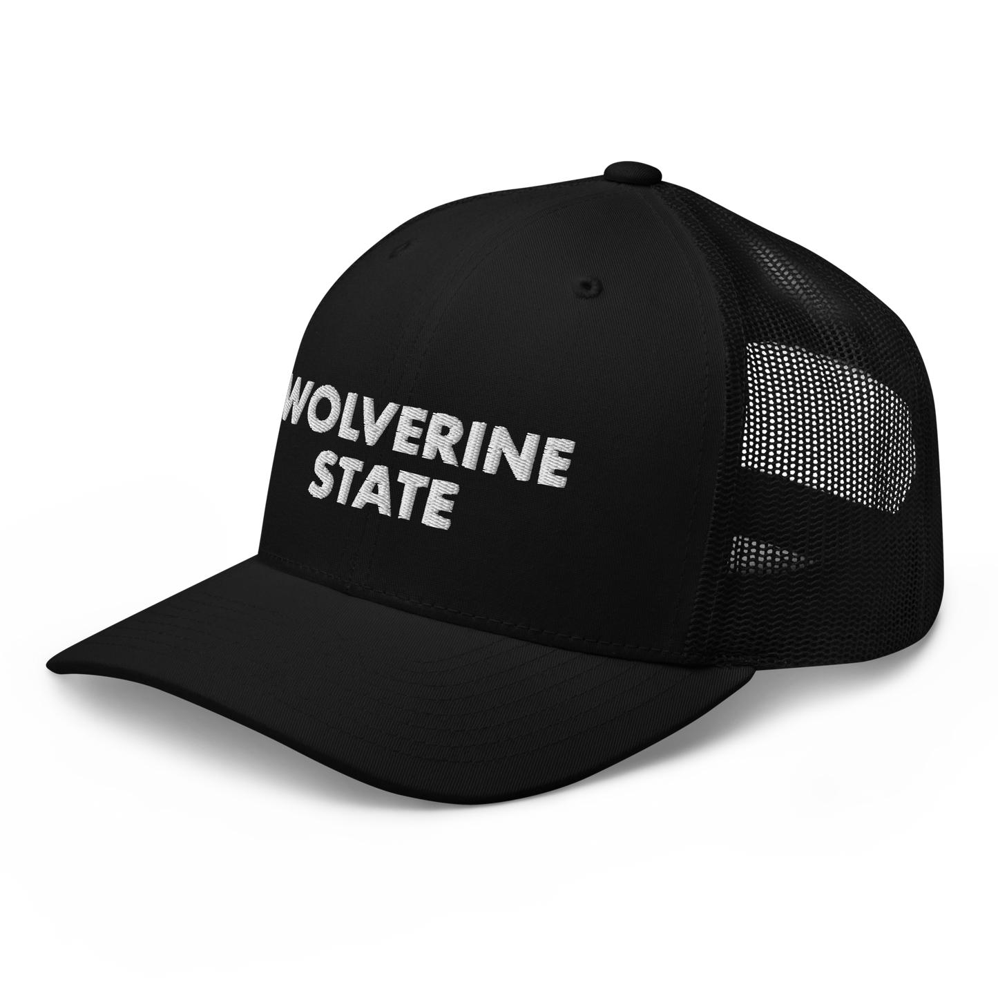 Michigan 'Wolverine State' Trucker Hat (Geometric Sans Font)