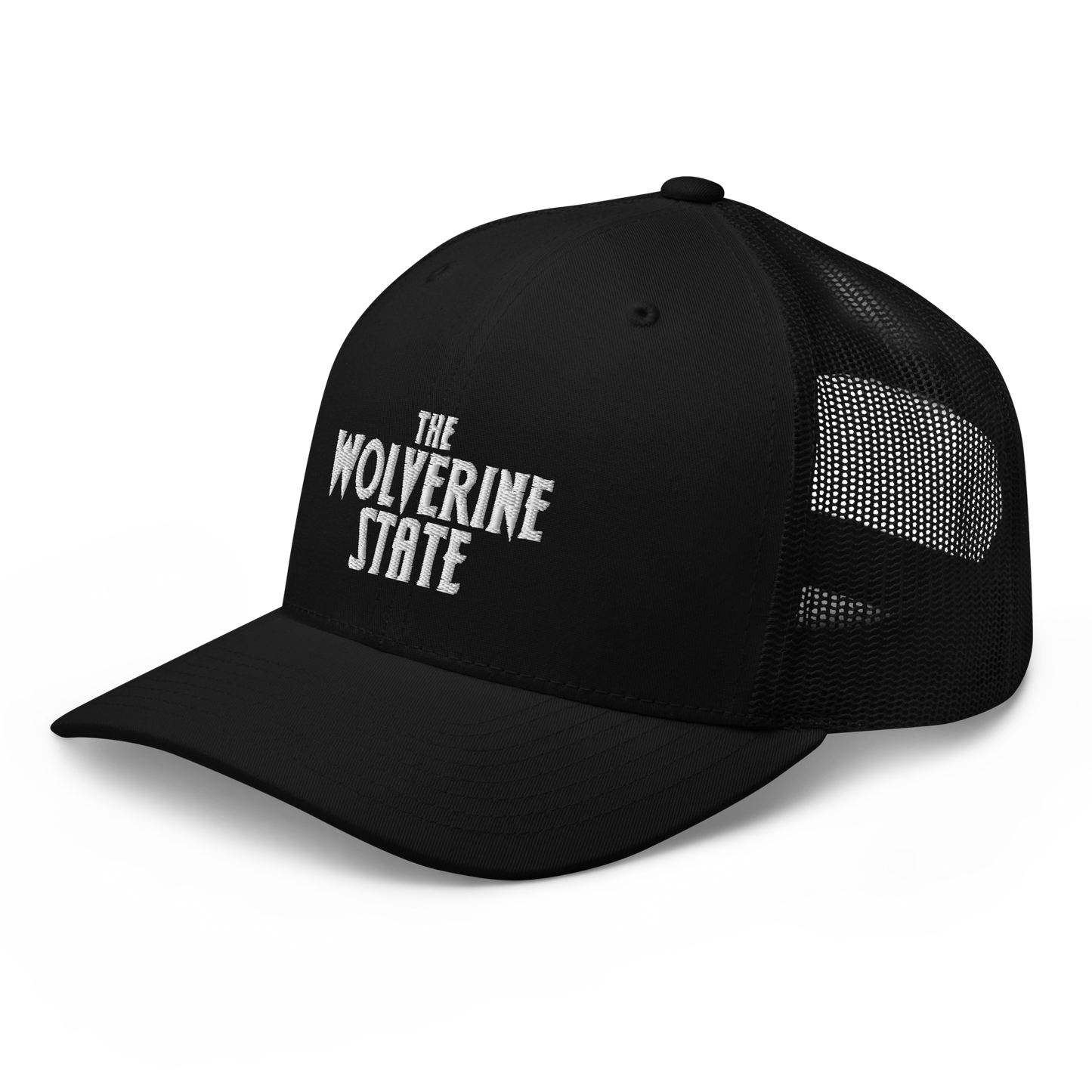 Michigan 'The Wolverine State' Trucker Hat (Vicious Mustelid Font)