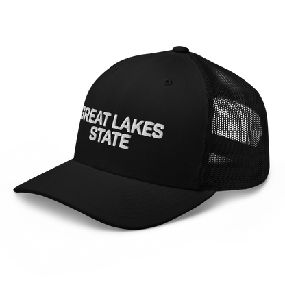 Michigan 'Great Lakes State' Trucker Hat (Maritime Font)