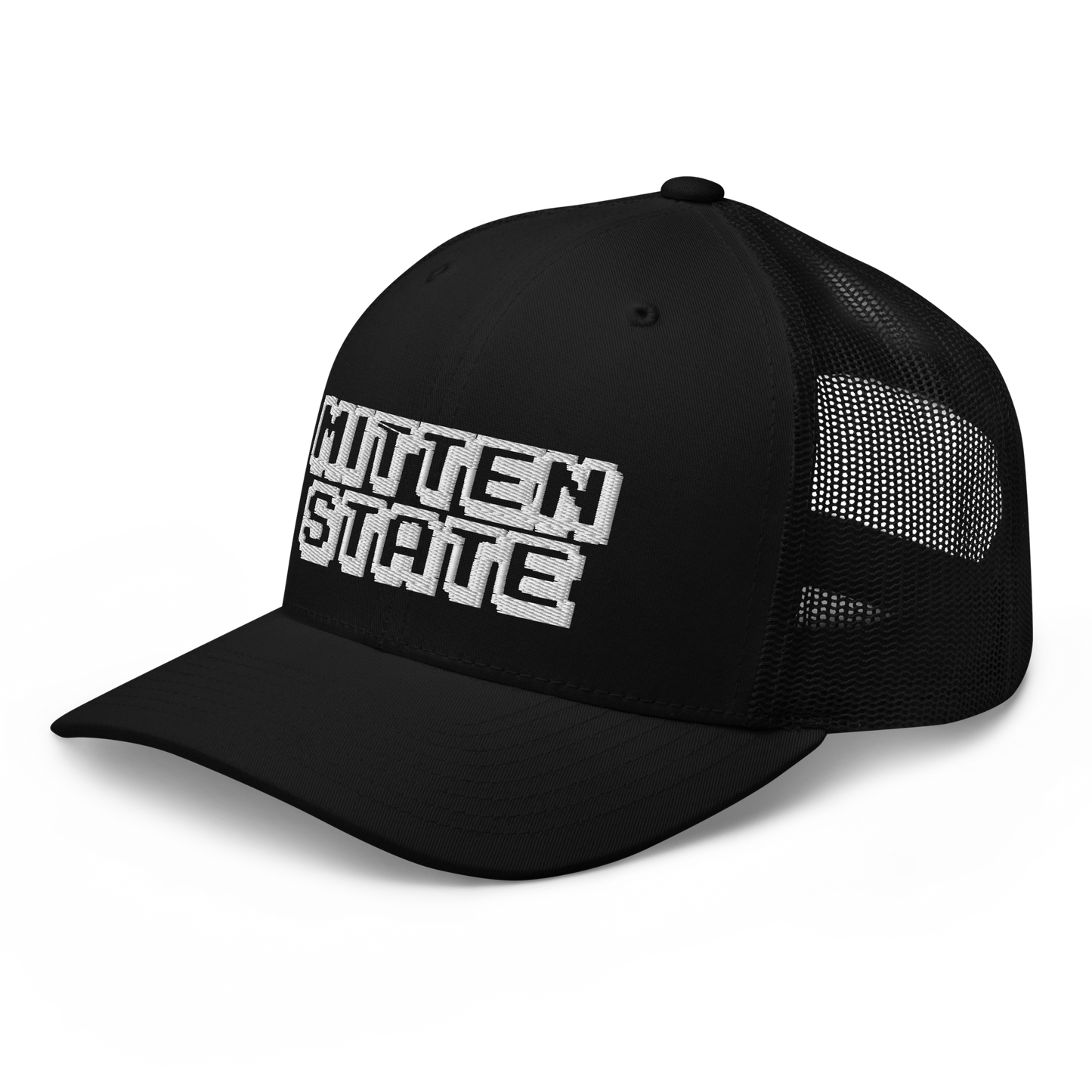 Michigan 'Mitten State' Trucker Hat (Arcade Font)